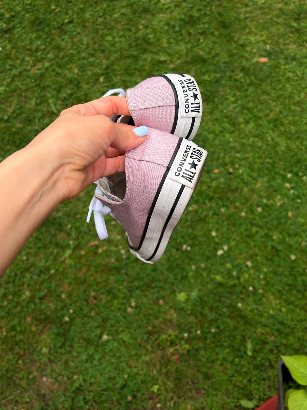 Pink Converse Low Top Sneakers - Picture 2 of 4